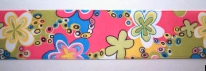 Shocking Floral 1 1/2" Soft Poly Ribbon