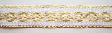White/Gold 1/2" Trim