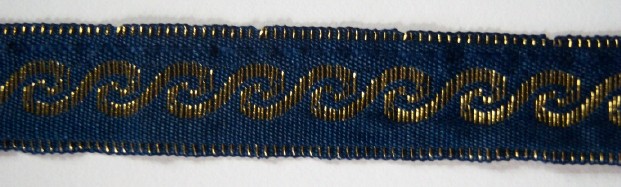 Navy/Gold 1/2" Trim
