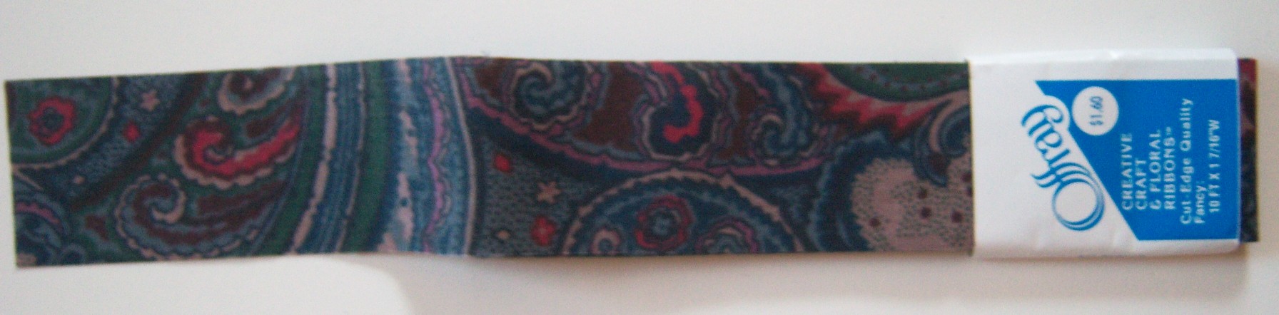 Offray Paisley Floral 1 7/16" Ribbon