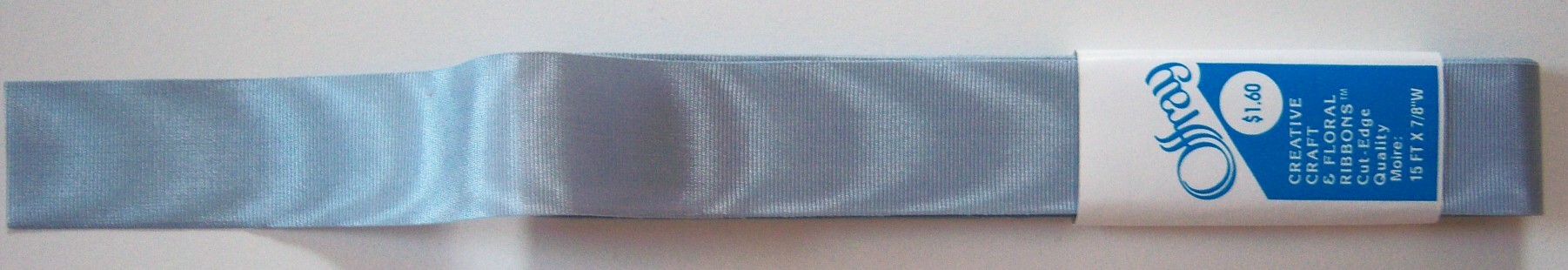 Offray Blue Moire 7/8" Ribbon