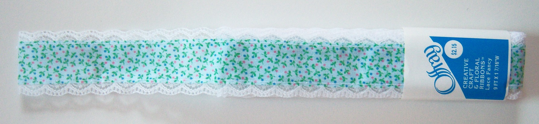 Offray White Fancy 1 7/16" Ribbon