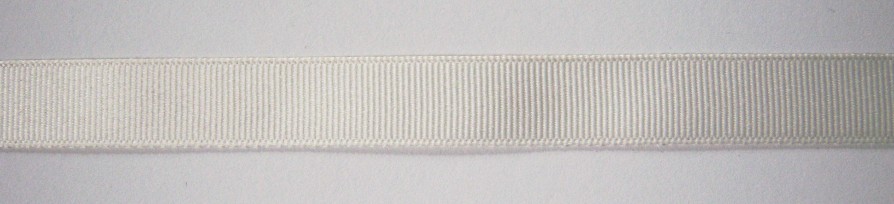 Ant. White 3/8" Grosgrain Ribbon