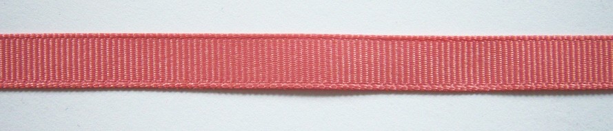 Coral 3/8" Grosgrain Ribbon
