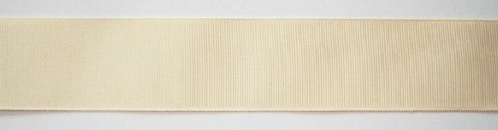 Cream 1" Grosgrain Ribbon