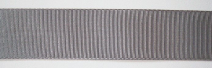 Grey 1 1/2" Grosgrain Ribbon
