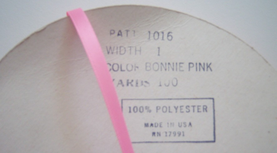 Bonnie Pink 1/4" Satin Ribbon
