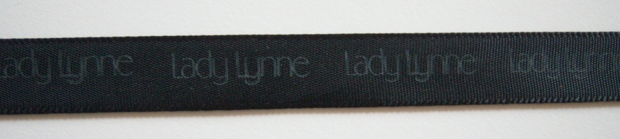 Black Lady Lynne 1/2" Satin Ribbon