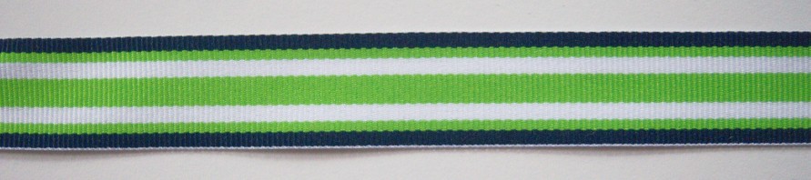 Apple/Navy 7/8" Grosgrain Ribbon