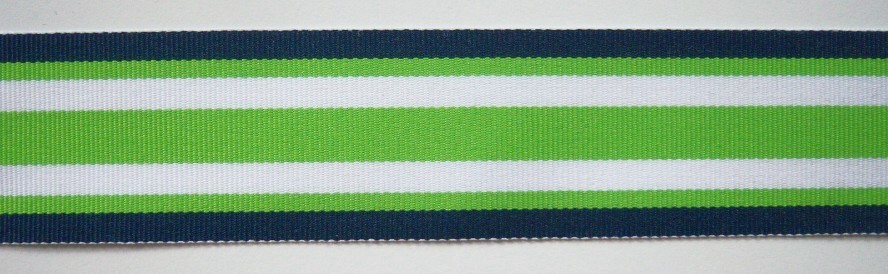 Navy/Apple/White 1 1/2" Grosgrain Ribbon