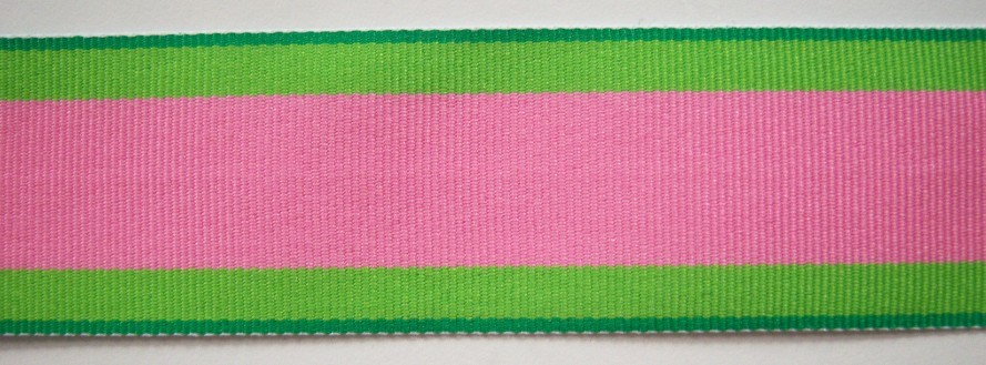 Apple/Pink Center 1 1/2" Grosgrain Ribbon