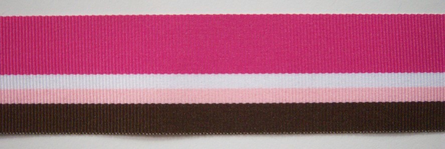Rasberry/Brown 1 1/2" Grosgrain Ribbon