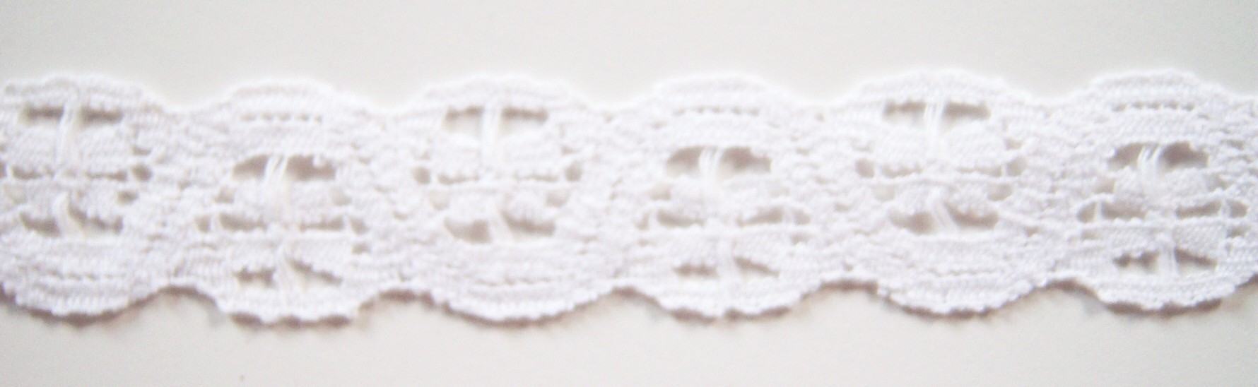 White 1 1/8" Cotton Lace