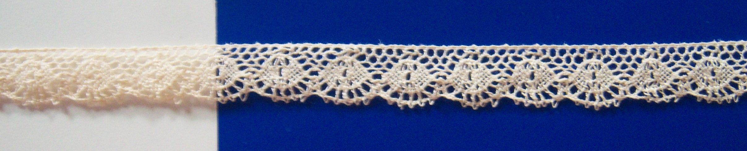 Natural 5/8" Cotton Cluny Lace