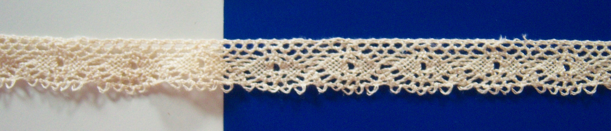 Natural 7/8" Cotton Cluny Lace