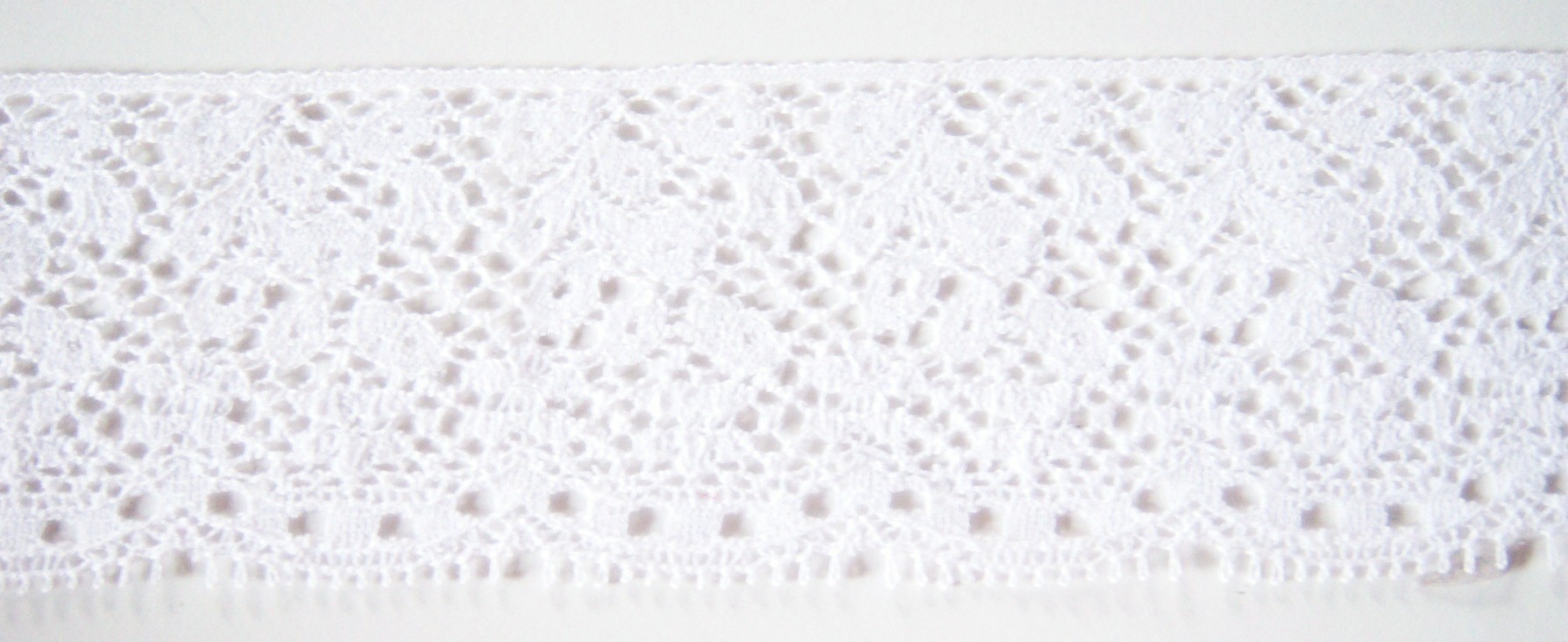 White 2" Cotton/Nylon Lace