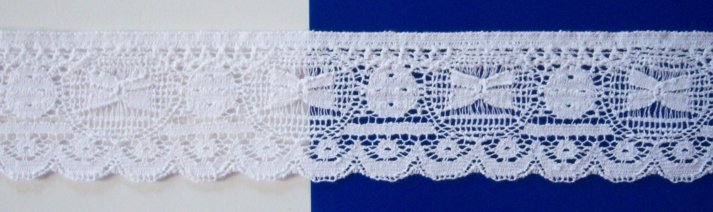 White 2" Cotton Lace