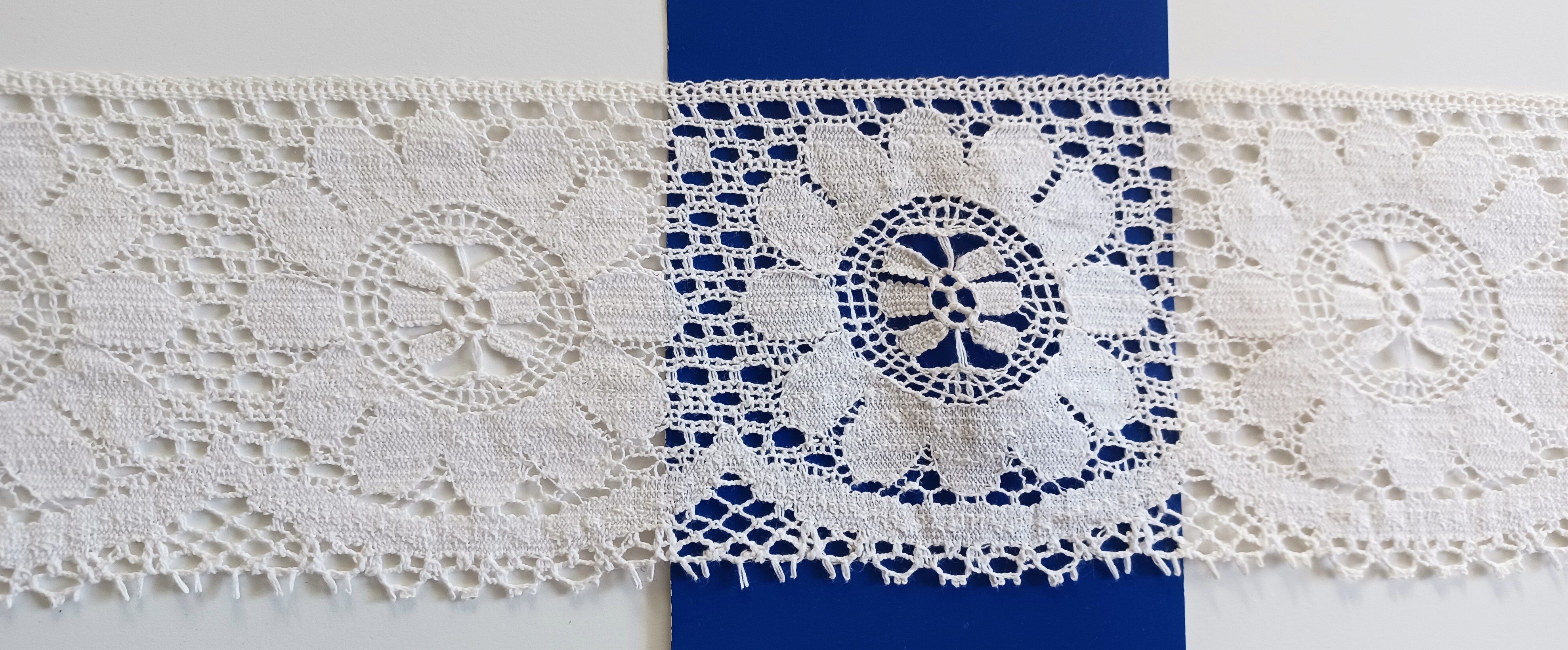 Ivory 4" Cotton Cluny Lace