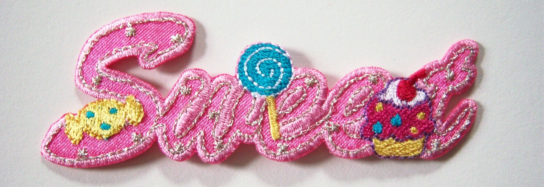 Pink/Silver Sweet Applique