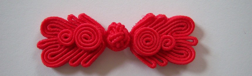 Chinese Red 7/8" x 2 5/8" Frog Closure
