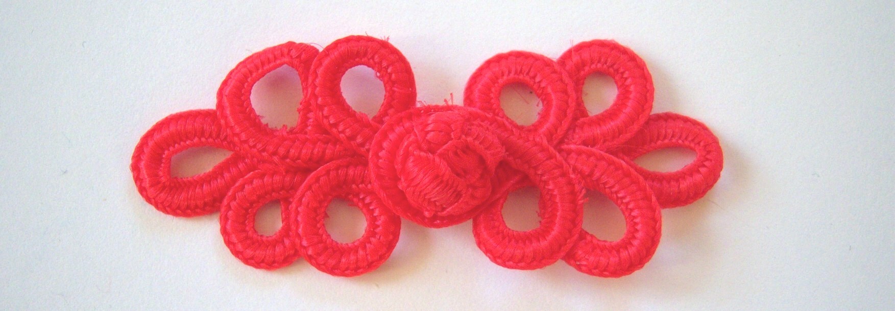 Chinese Red 1 1/8" x 3" Frog Closure