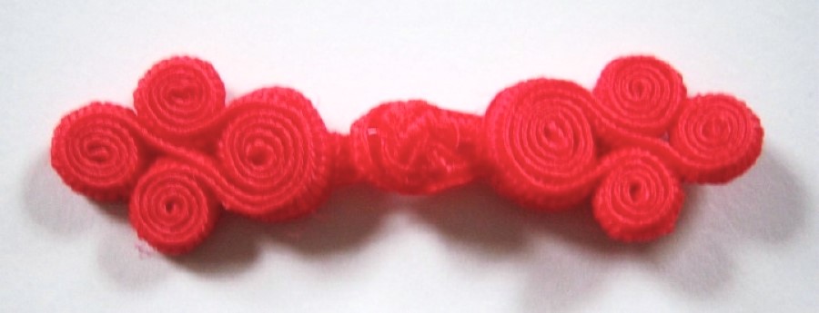 Chinese Red 7/8" x 3" Frog Closure