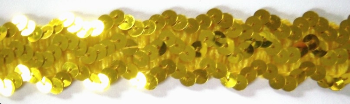 Yellow Gold 1" Stretch Sequins