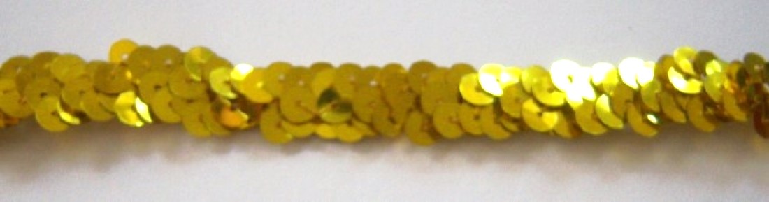 Yellow Gold 1/2" Stretch Sequins