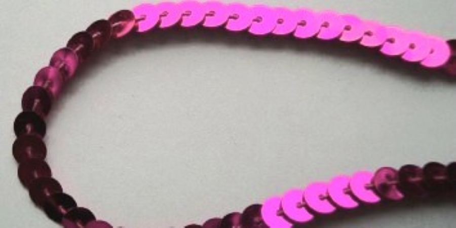 Metallic Hot Pink 6mm-1/4" Sequin Strand