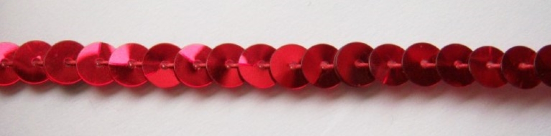 Metallic Red 6mm-1/4" Sequin Strand