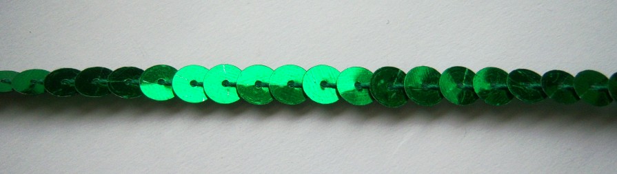 Metallic Emerald 6mm-1/4" Sequin Strand