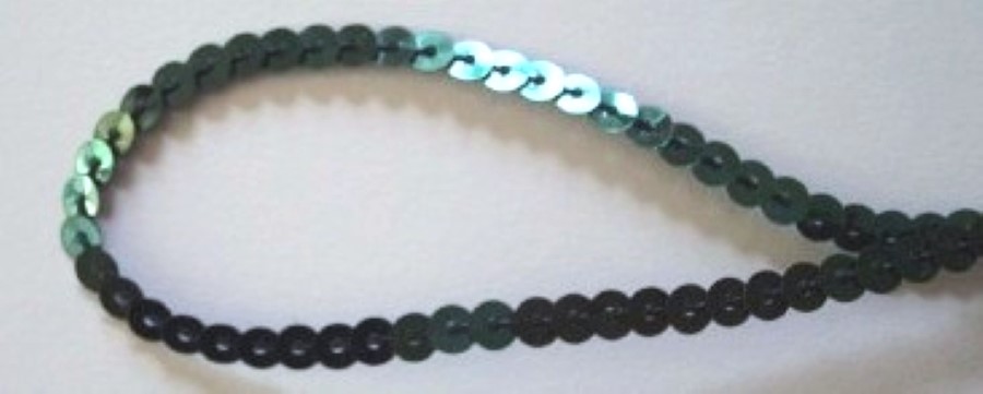 Forest Green 4mm-1/8" Sequin Strand