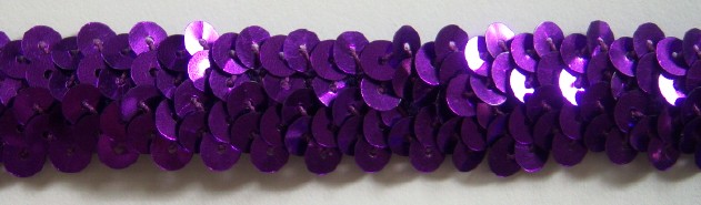 Wrights Grape 7/8" Stretch Sequins