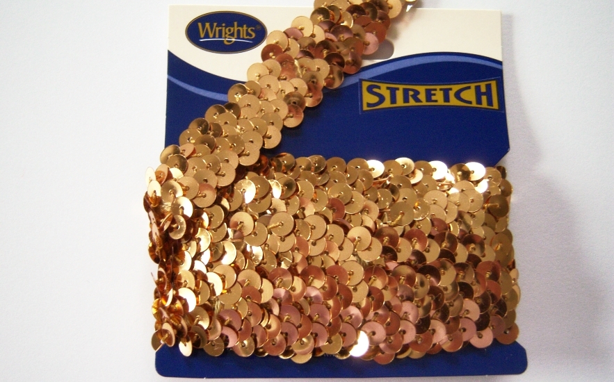 Gold Stretch Sequin 48" Piece