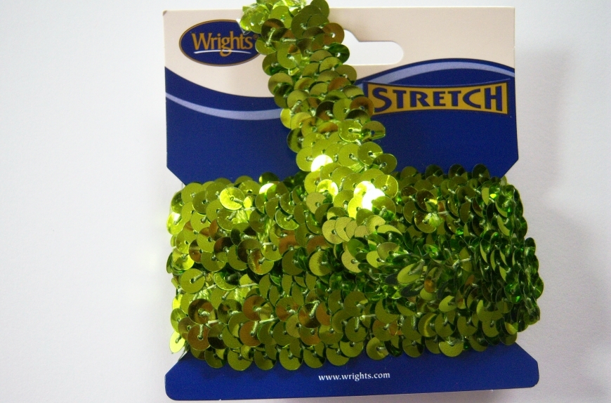 Lime Stretch Sequin 48" Piece