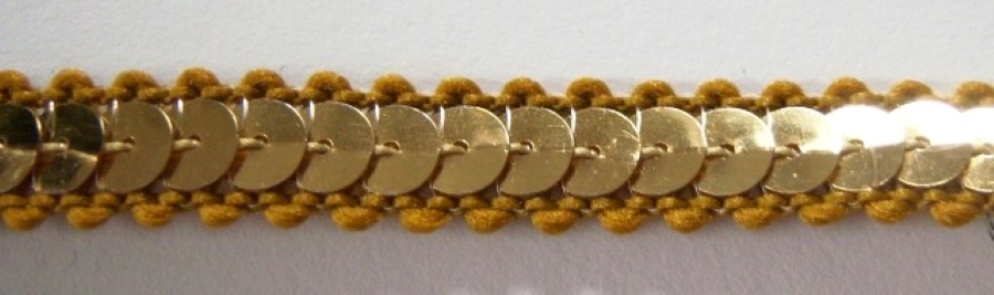 Gold Sequin 3/8" Braid