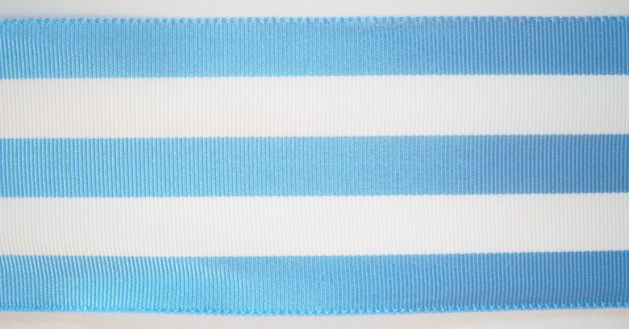 Sky Blue/White Stripe 2 3/16" Ribbon