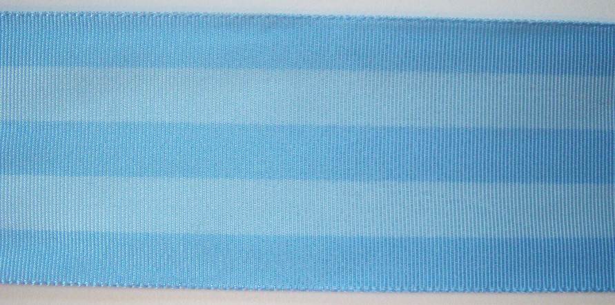 Sky Blue/Lt. Blue Stripe 2 3/16" Ribbon
