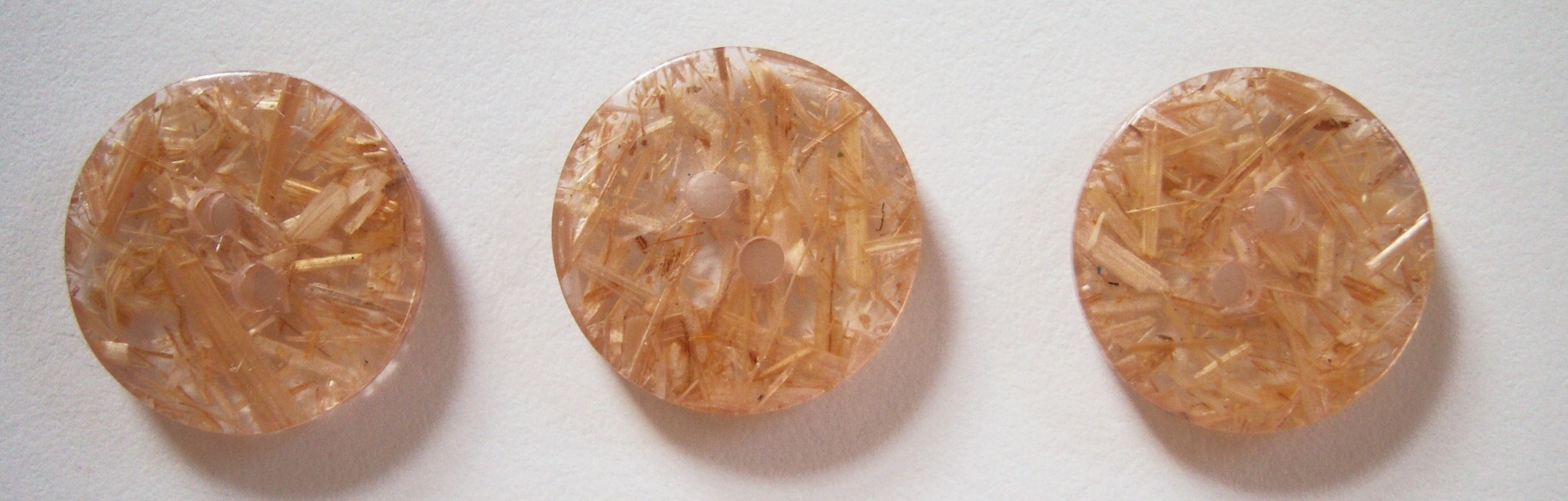 Clear/Straw Pieces 3/4" Button