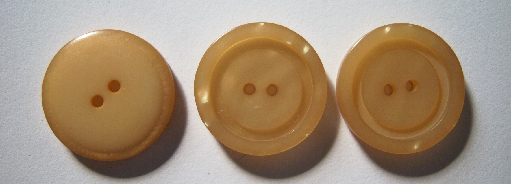 Light Gold 1" 2 Hole Button