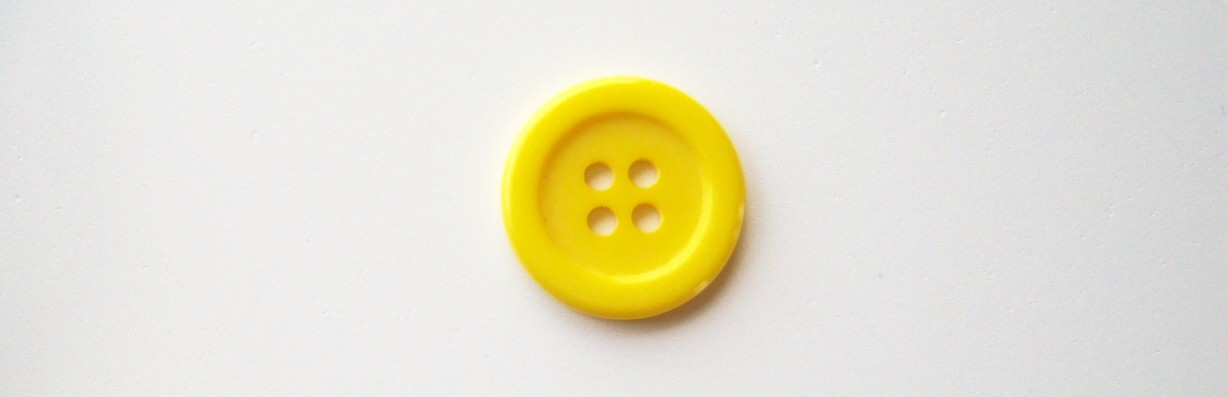 Crayon Yellow 9/16" Poly 4 Hole Button