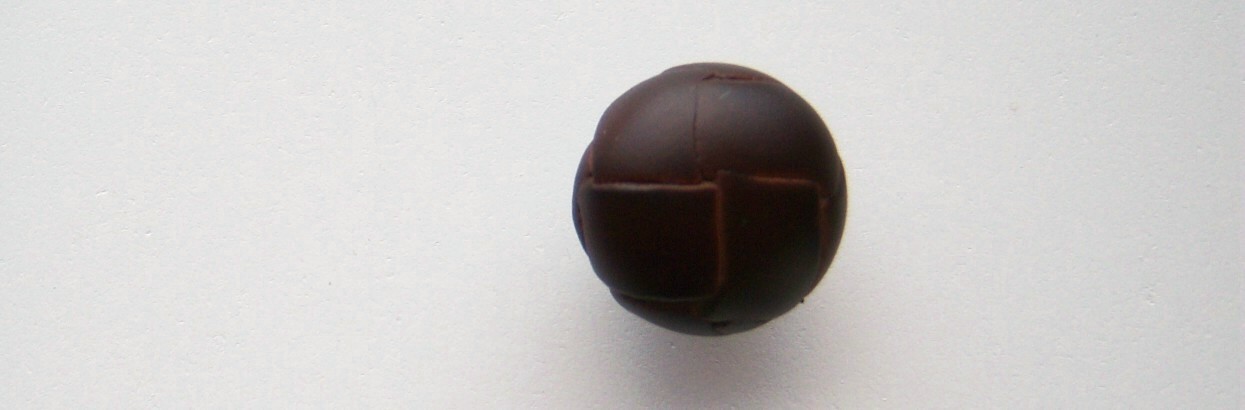 Chestnut Leather 5/8" Shank Button