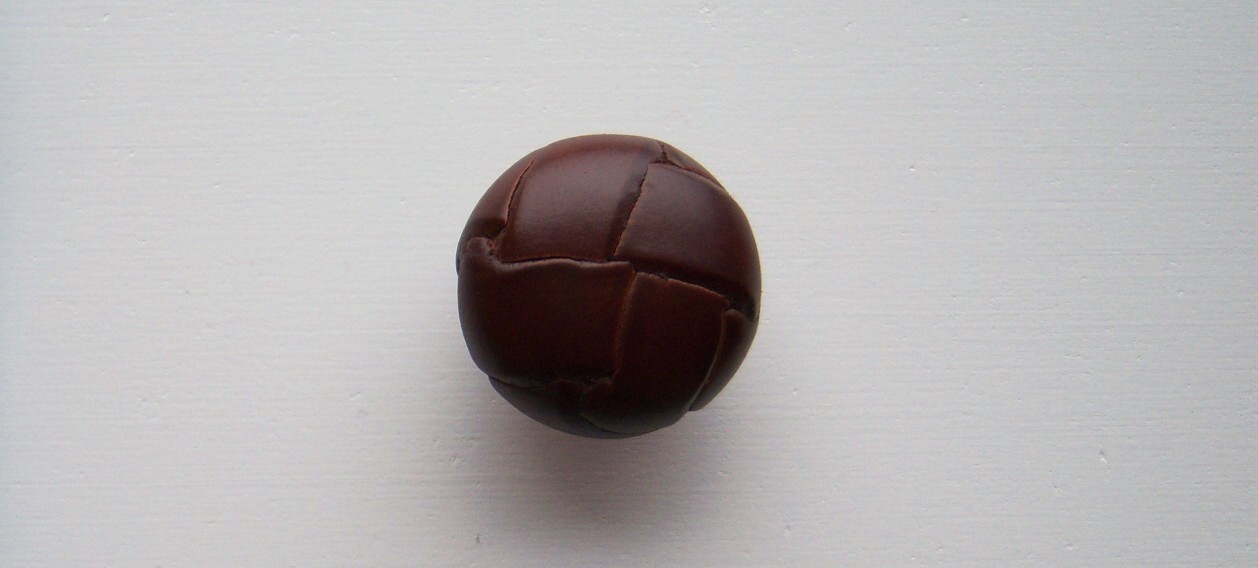 Chestnut Leather 11/16" Shank Button