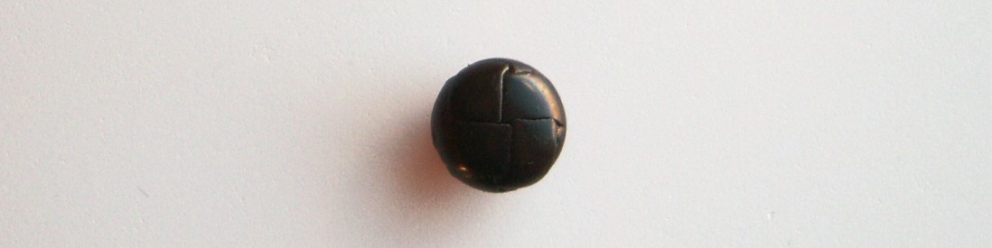 Black Leather 5/8" Shank Button
