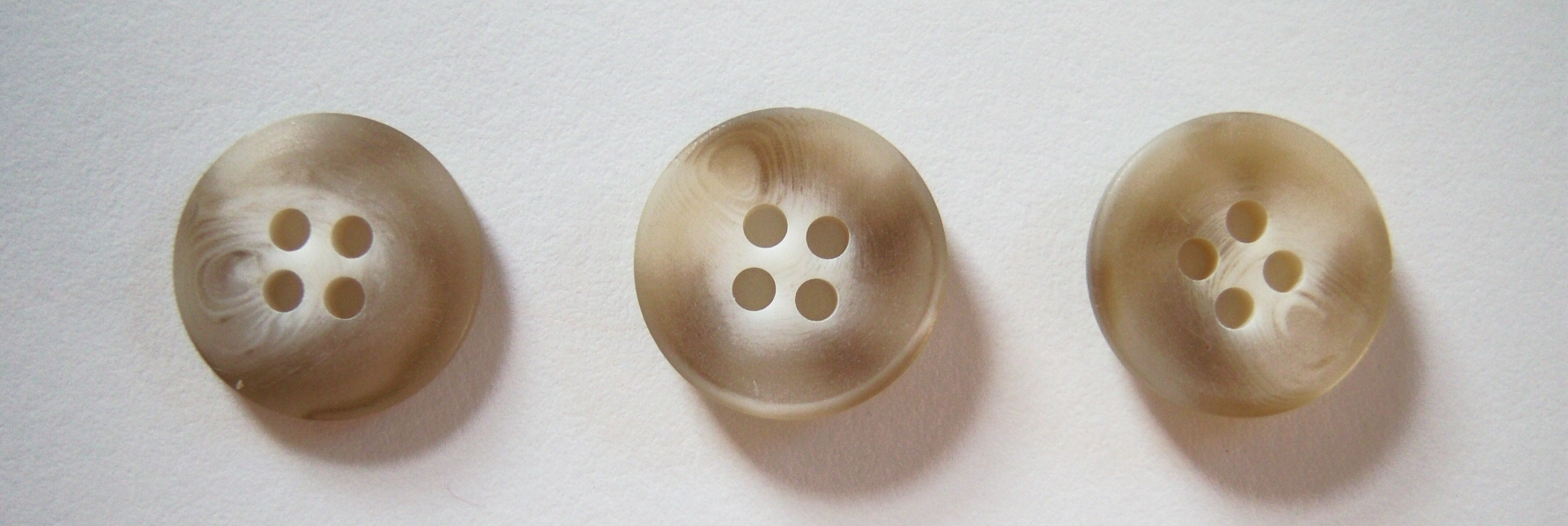 Khaki/Ivory Marbled 5/8" Button