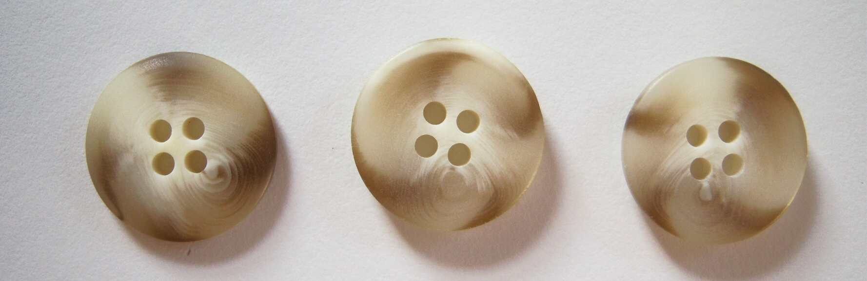 Khaki/Ivory Marbled 3/4" Button