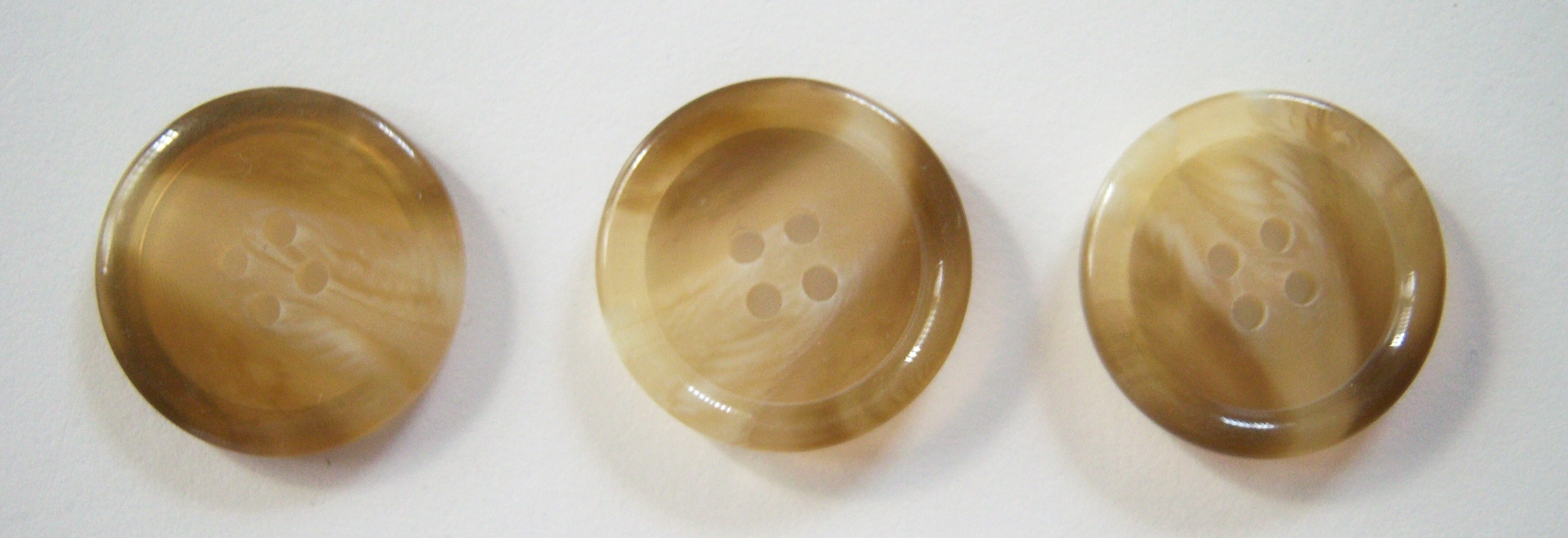 Khaki/Ivory Marbled 1" Button