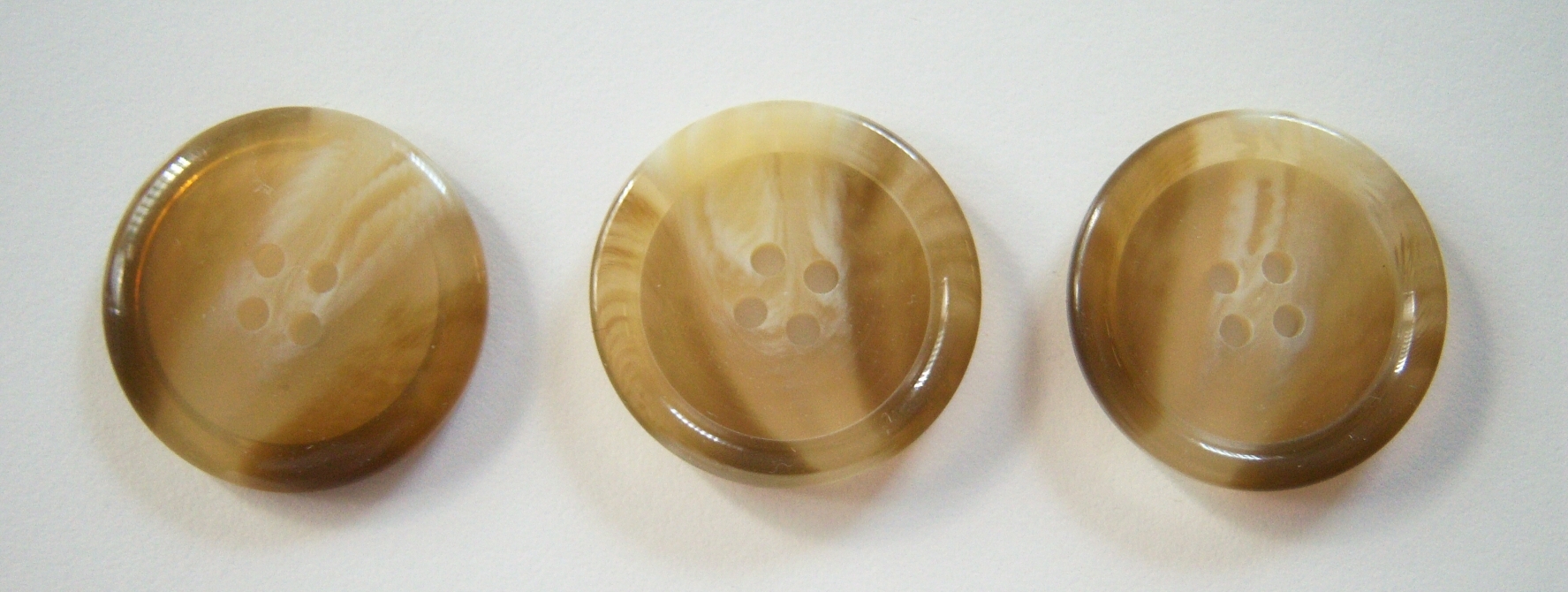 Khaki/Ivory Marbled 1 1/8" Button