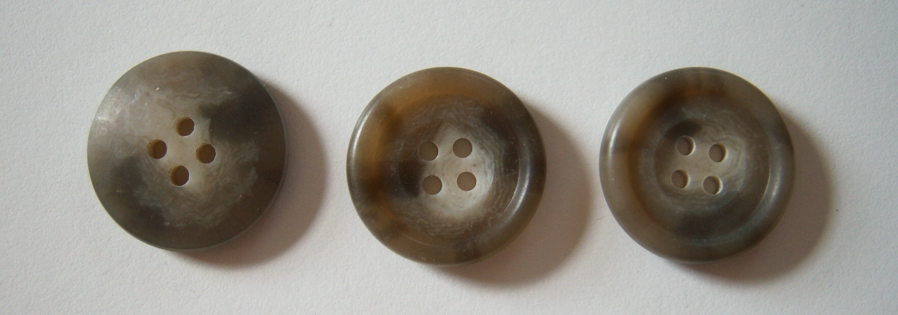 Khaki/Taupe Marbled 7/8" 4 Hole Button