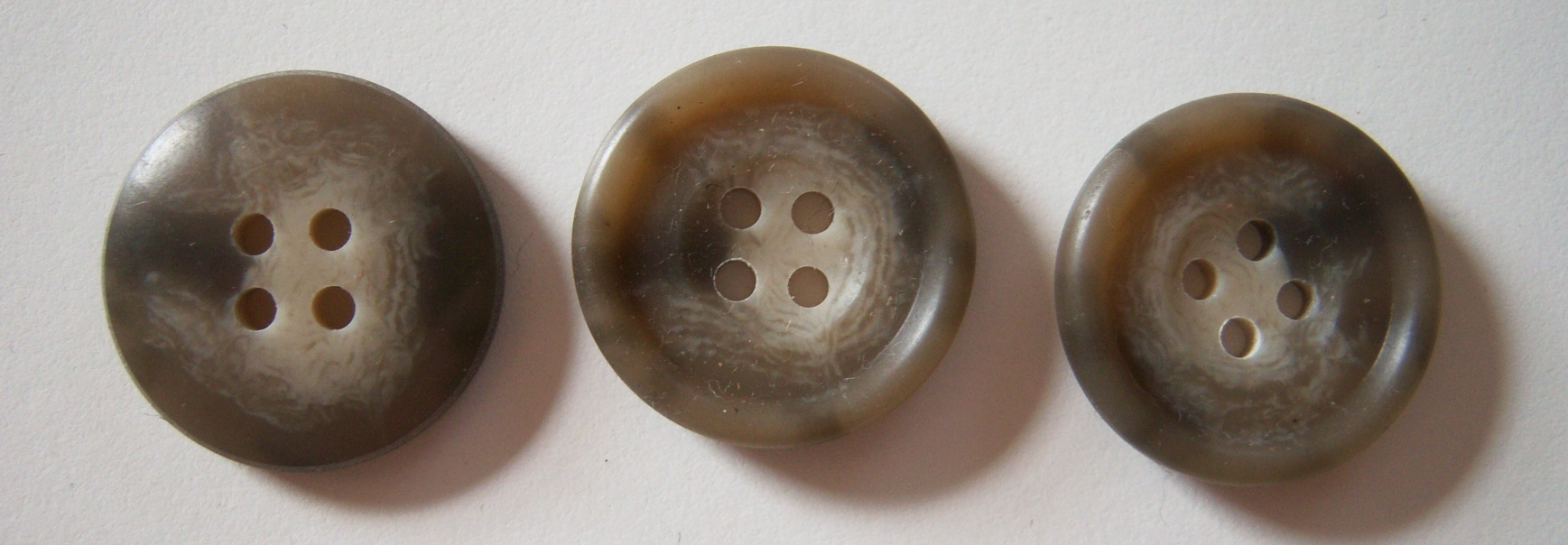 Khaki/Taupe Marbled 1" 4 Hole Button